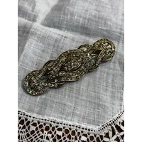 BROCHE PLATA DORADA
