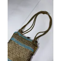 BOLSO ANTIGUO TELA Y PEDRERIA