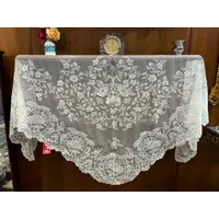 MANTILLA DE TRES PICOS BEIGE - 2560/G
