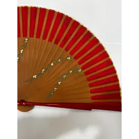 ABANICO GIRAFA ROJO