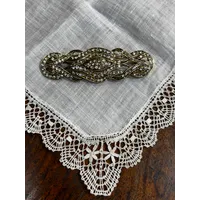 BROCHE PLATA DORADA