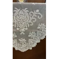 MANTILLA DE TRES PICOS BEIGE - 2505/M