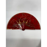 ABANICO GIRAFA ROJO
