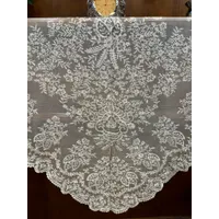 MANTILLA DE TRES PICOS BEIGE - 2562/G