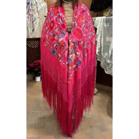 MANTON ANTIGUO ROSA FUCSIA