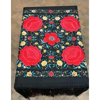 Mantón negro cigarrera