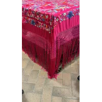 MANTON ANTIGUO ROSA FUCSIA